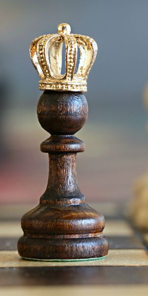 HD Chess King with Crown - Ideal for Your Mobile Wallpaper