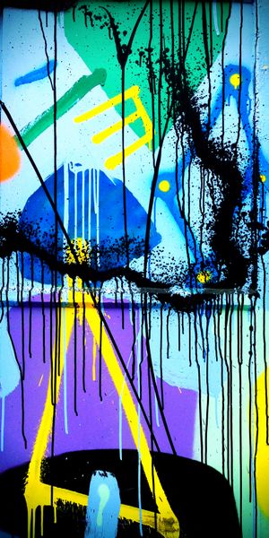 Vibrant Abstract Graffiti for Mobile Wallpaper