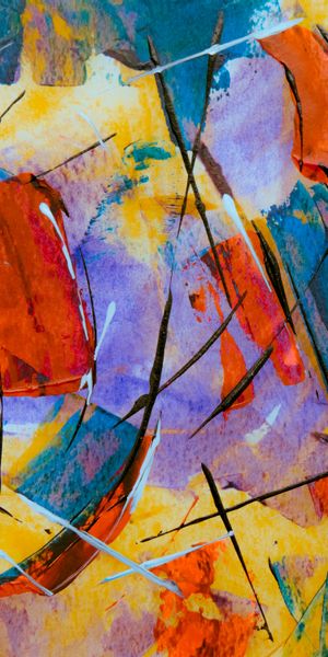 Phone wallpaper: Smears, Motley, Streaks, Stripes, Strokes, Paint, Multicolored, Lines, Abstract, Ar