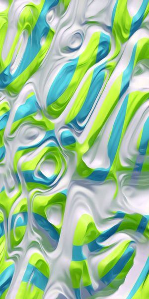 Vibrant 3D Wavy Multicolored Mobile Wallpaper