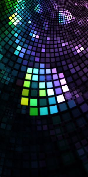 Phone wallpaper: Mosaic, Motley, Multicolored, Pixels, Abstract free download
