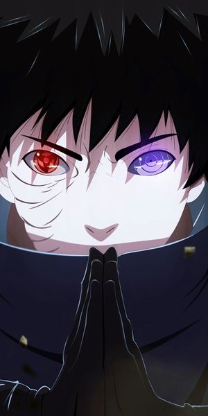 Obito Uchiha with Sharingan and Rinnegan