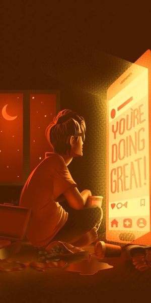 You're Doing Great! Inspirational Mobile Wallpaper