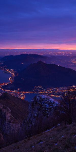 Breathtaking Night City View from Above