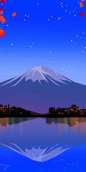Breathtaking View of Mount Fuji at Twilight