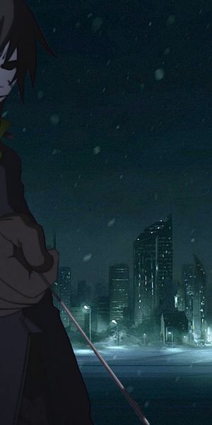 Phone wallpaper: Hei (Darker Than Black), Darker Than Black, Night, Anime free download