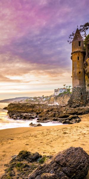 Phone wallpaper: Sunset, Beach, Coast, Photography, Laguna Beach free download