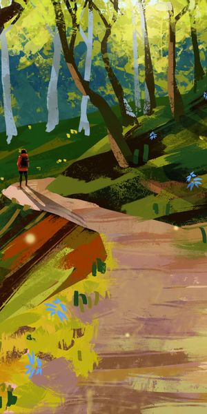 Phone wallpaper: Lonely, Paints, Art, Alone free download