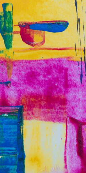 Multicolored Abstract Phone Wallpaper Featuring Unique Paint Strokes and Smears