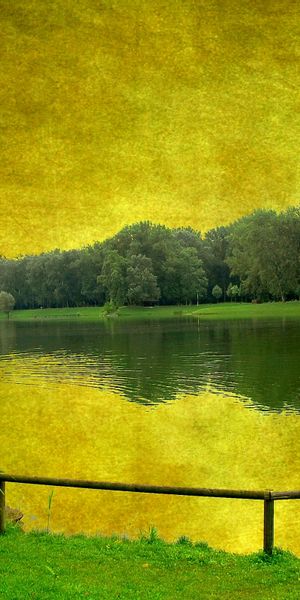Phone wallpaper: Water, Plants, Landscape, Art free download