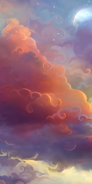 Phone wallpaper: Nature, Sky, Artistic, Cloud free download