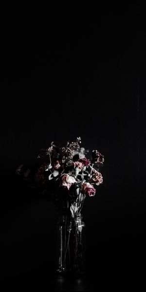 Phone wallpaper: Flowers, Bouquet, Dark free download
