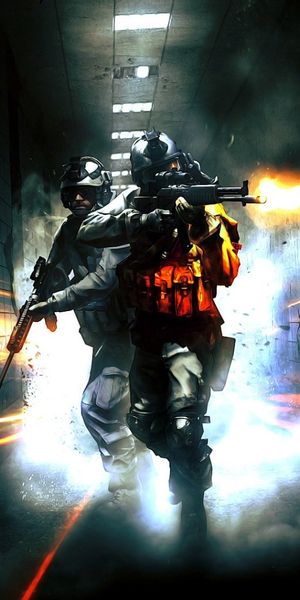Epic 4K phone wallpaper showcasing a thrilling battlefield action scene