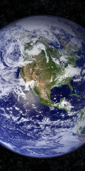 Breathtaking Earth Phone Wallpaper: Night Sky and Stars from Space