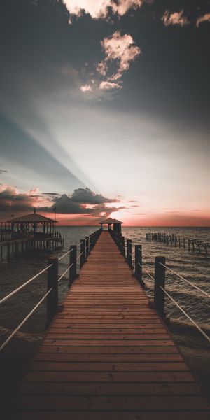 Breathtaking Sunset Over the Pier in Point Clear, USA