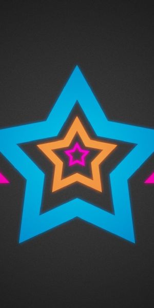 Phone wallpaper: Star, Streaks, Multicolored, Stripes, Motley, Bright, Abstract, Background free dow
