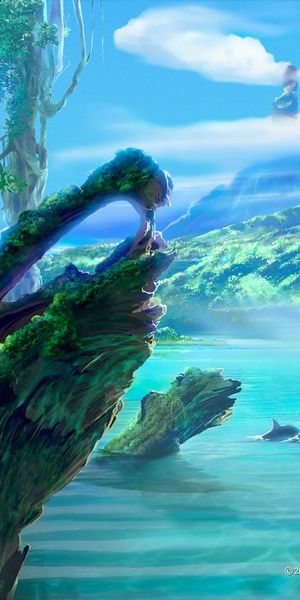 Phone wallpaper: Art, Landscape free download