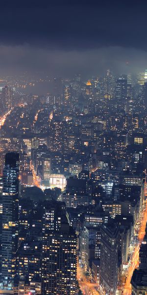 Breathtaking Nightscape of Manhattan, New York