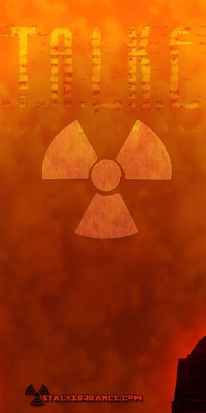 Stalker Game Inspired Mobile Wallpaper with Vibrant Orange Colors