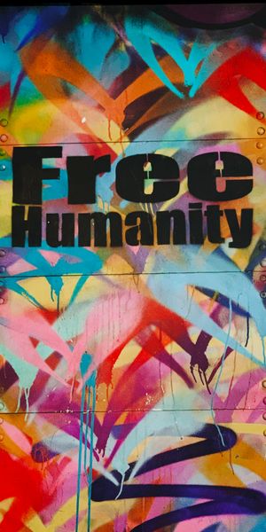 Phone wallpaper: Graffiti, Mankind, Humanity, Multicolored, Wall, Motley, Words, Freedom free downlo