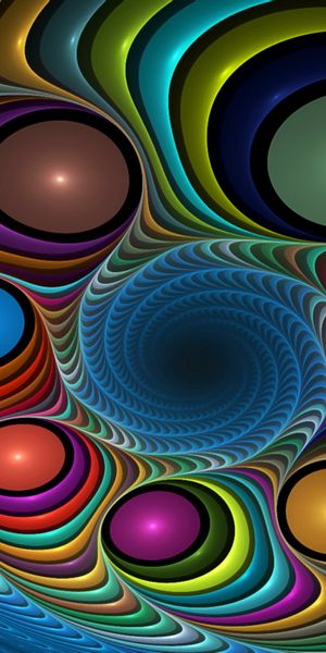 Phone wallpaper: Spots, Motley, Circles, Multicolored, Fractal, Abstract, Stains free download
