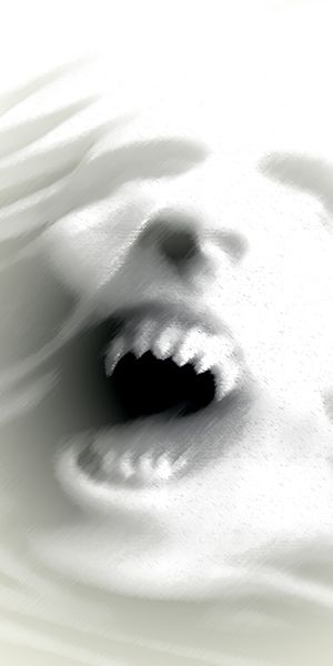 Eerie Dark Face Wallpaper - Perfect for Scary Mobile Aesthetics