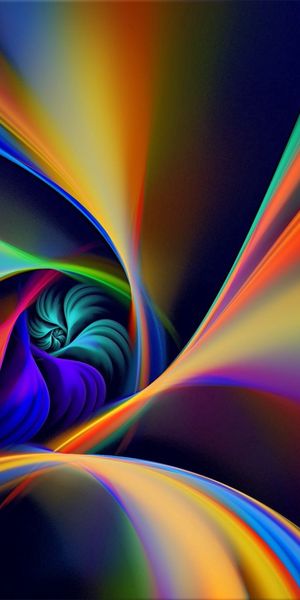 Awesome Multicolored Spiral Abstract Mobile Wallpaper