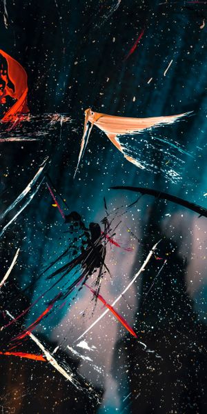 Vibrant Abstract Paint Splash for Phone Wallpaper