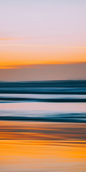 Abstract Landscape with Smooth Stripes and Beautiful Blur Effect