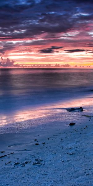 Phone wallpaper: Beach, Earth, Cloud, Sunset free download