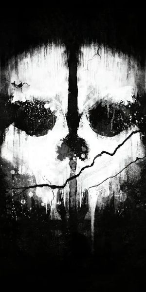 Call of Duty Skull Wallpaper: Dark and Edgy Mobile Background