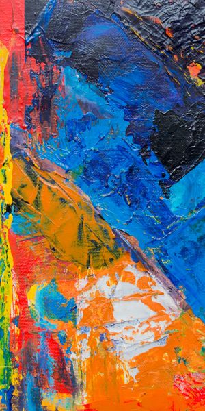 Phone wallpaper: Motley, Oil Paints, Multicolored, Abstract, Art free download