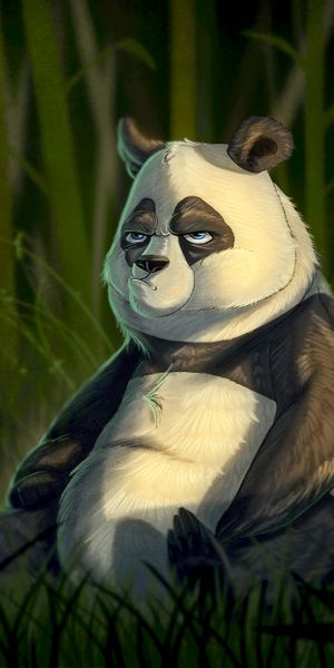 Charming Panda with Emotions of Discontent