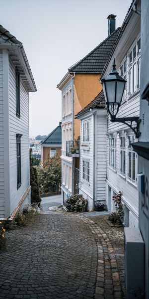 Charming Old Street in a Picturesque City