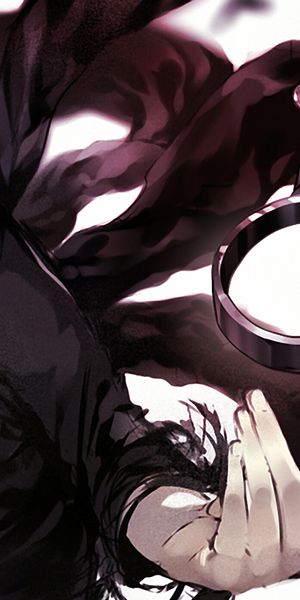 Dynamic Tokyo Ghoul Phone Wallpaper Featuring Ken Kaneki with Chains and Kagune