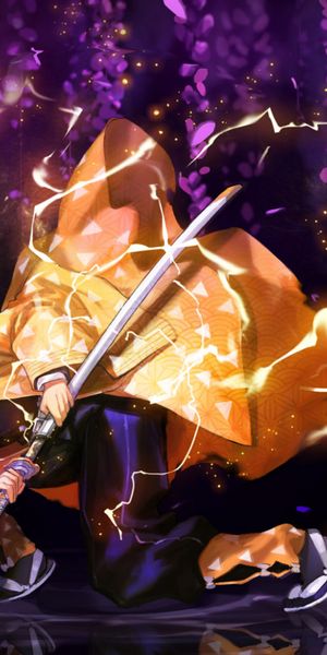 Zenitsu Agatsuma: The Thunder Breathing Demon Slayer in Action