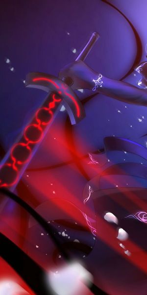 Saber Alter in Blue Dress with Sword - Fate/Stay Night Wallpaper