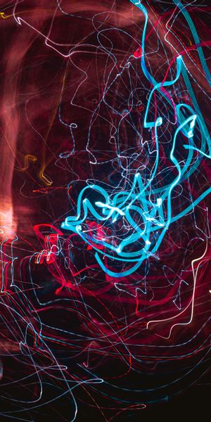 Phone wallpaper: Freezelight, Distortion, Motley, Long Exposure, Multicolored, Abstract, Neon free d