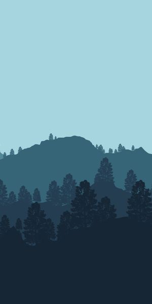 Minimalist Mountain Landscape with Artistic Touch
