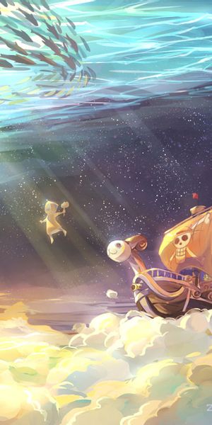 Going Merry Underwater Scene from One Piece Anime