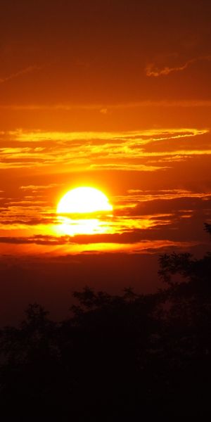 Breathtaking Earth sunset wallpaper showcasing vibrant colors and tranquility
