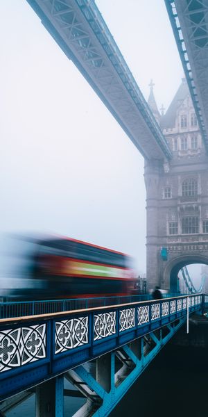 Phone wallpaper: Long Exposure, Building, Cities, Fog, Bridge, Architecture free download