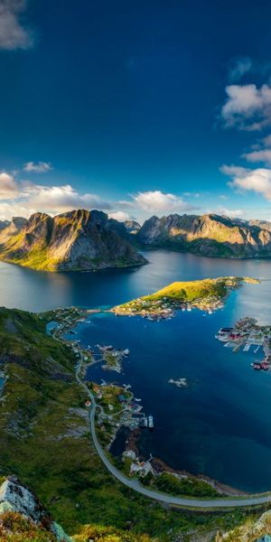 Breathtaking View of Reine Fjord in Lofoten Islands, Norway