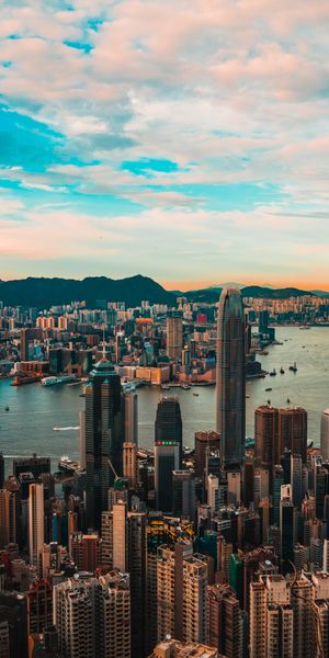 Phone wallpaper: Hong Kong, Hong Kong S A R, Megapolis, Megalopolis, Cities, Building, City, Archite