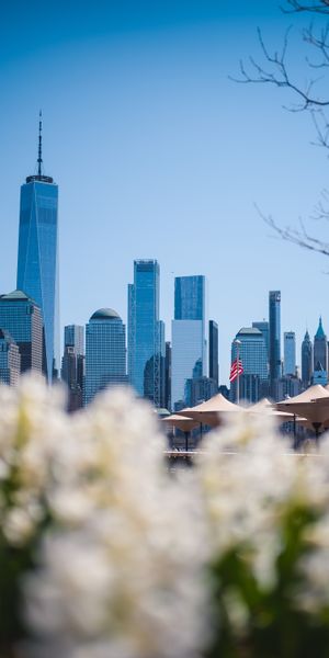 Phone wallpaper: Building, Cities, City, Flowers, Blur, Architecture free download