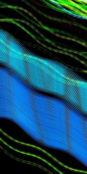 Phone wallpaper: Motley, Wavy, Glow, Multicolored, Lines, Abstract, Neon free download