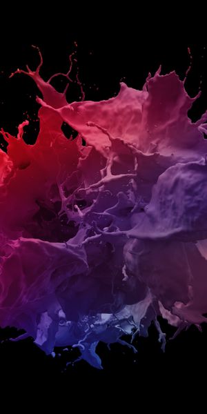 Multicolored Abstract Ink Splash Wallpaper for iPhone - 4K Quality