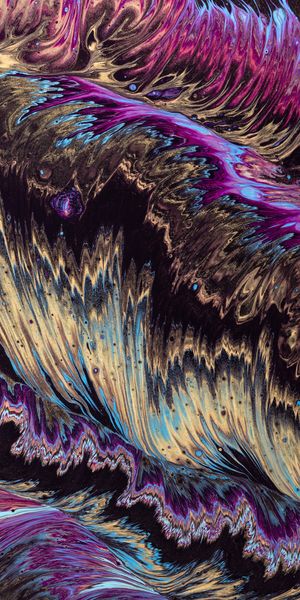 Phone wallpaper: Spots, Motley, Stains, Divorces, Paint, Patterns, Multicolored, Abstract, Dark free
