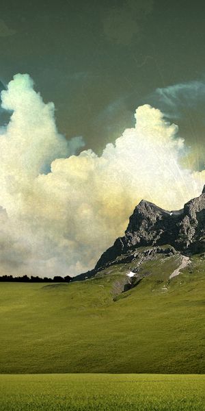 Phone wallpaper: Landscape, Moon, Earth, A Dreamy World free download