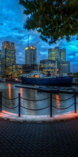 Phone wallpaper: Canary Wharf, London, Cities, Man Made free download